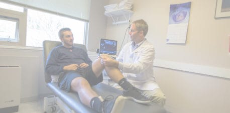 dr. mcmahon with patient